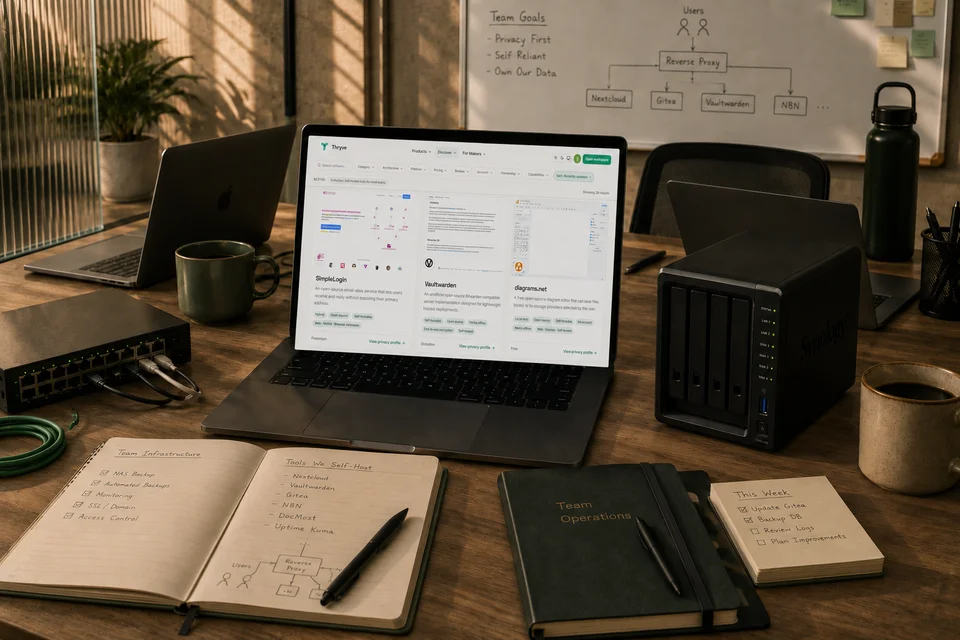 Self-hosted tools for small teams collection cover image